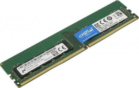 Crucial CT16G4WFD824A-2G3B1 | 16GB DDR4-2400MHz PC4-19200 ECC Unbuffered CL17 288-Pin DIMM 1.2V Dual Rank Memory Module