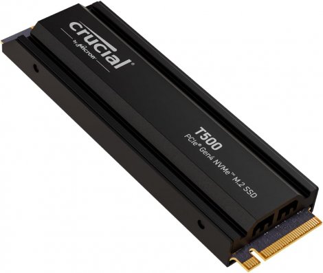 Crucial CT4000T500SSD5 | T500 4TB PCIe 4.0 x4 NVMe M.2 2280 Internal SSD with Heatsink