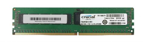 Crucial CT8G4RFD8213.18FRET | 8GB PC4-17000 DDR4-2133MHz Registered ECC CL15 288-Pin DIMM 1.2V Dual Rank Memory Module