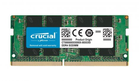 Crucial CT8G4SFRA266.C4FE | 8GB PC4-21300 DDR4-2666MHz non-ECC Unbuffered CL19 260-Pin SoDimm 1.2V Single Rank Memory