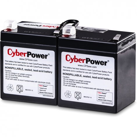 CyberPower RB1270X2A | 2 x 12 V / 7 Ah Sealed Lead-Acid Replacement Battery Cartridge