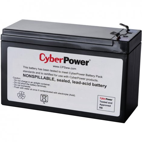 CyberPower RB1290 | 1 x 12 V / 9 Ah Sealed Lead-Acid Replacement Battery Cartridge