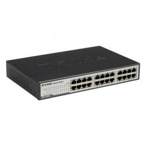D-Link DGS-1024D-A1 | 24-Ports RJ-45 10/100/1000Mbps 10/100/1000Base-T Gigabit Unmanaged Desktop Switch