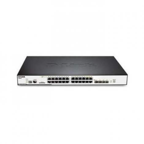 D-Link DGS-3120-24PC/SI-A1 | xStack 20-Ports RJ-45 10/100/1000Base-T Gigabit Ethernet PoE L2+ Managed Switch
