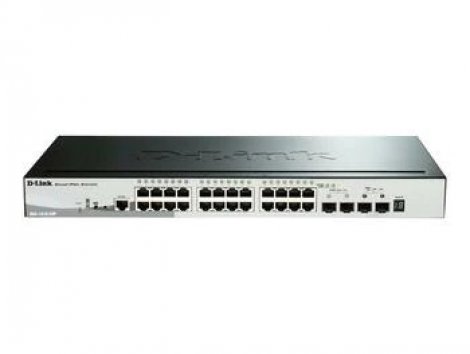 D-Link DGS151028P | 28-Ports SmartPro Stackable PoE/PoE+ Switch with 2x Gigabit SFP Ports and 2x 10Gbps SFP+ Ports