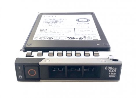 Dell 400-AUTE | 800GB MLC SAS 12Gbps Write Intensive 2.5-inch Solid State Drive (SSD) with 3.5-inch Hybrid Carrier