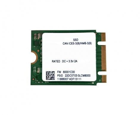 Dell 496FF | 256GB TLC PCI Express 3.0 x4 NVMe M.2 2230 Internal Solid State Drive (SSD)