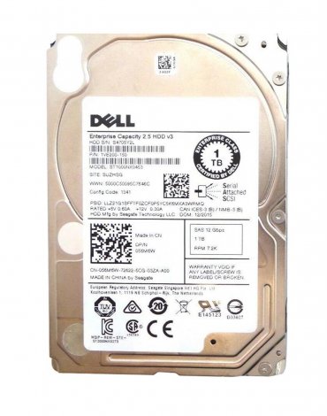 Dell ST100NX0453 | 1TB 7200RPM SAS 12Gbps 128MB Cache 2.5-inch Hard Drive