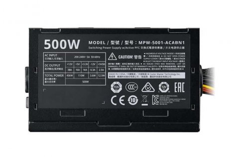 Delta MPW-5001-ACABN1 | 500W ATX12V 82% Efficiency 80 Plus Power Supply