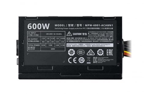Delta MPW-6001-ACABN1 | 600W ATX12V 82% Efficiency 80 Plus Power Supply