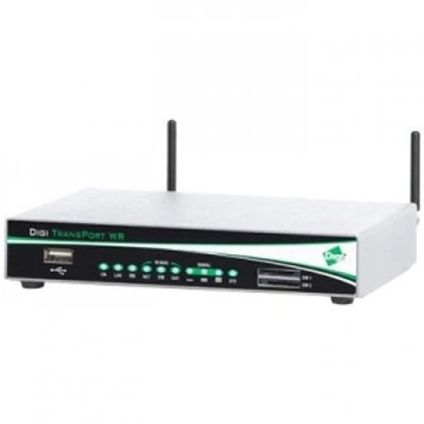 Digi WR41-E100-WA1-SU | Transport WR41 Wireless Router IEEE 802.11b/g 2 x Antenna ISM Band 54Mbps Wireless Speed 1 x Network Port 1 x Broadband Port US