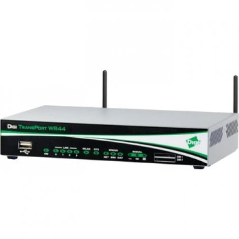 Digi WR44-L500-NEI-SU | Transport WR44 IEEE 802.11n Cellular Modem/ Wireless Router