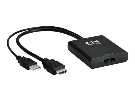 Eaton P130-06N-DP-8K | 1ft 8K HDMI to DisplayPort Active Converter with USB Power