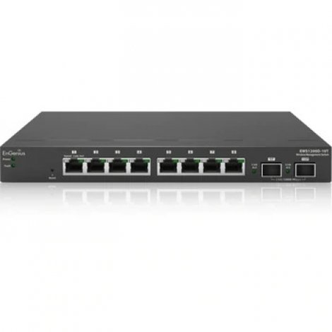 Engenius EWS1200D-10T | 8-Ports Gigabit Layer 2 Managed Smart Switch With Wlan Controller And Ezmaster Centralized Management