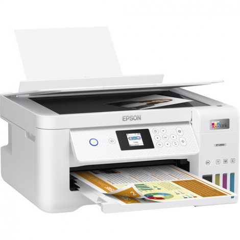 Epson C11CJ63202 | ET-2850 Wireless Color All-in-One Cartridge-Free Supertank Printer with Scan, Copy and Auto 2-sided Printing