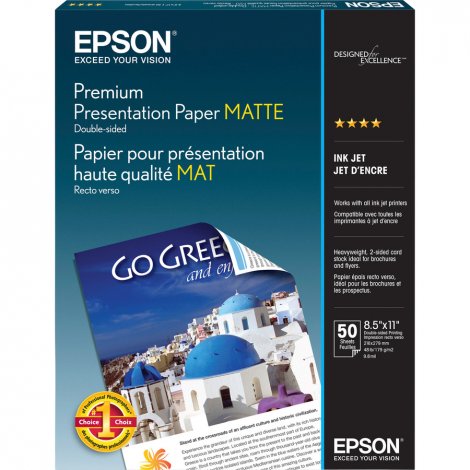 Epson S041568 | Premium Double-sided Matte Paper 50 Pack