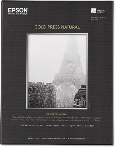 Epson S042297 | Cold Press Natural Paper (8.5 x 11)