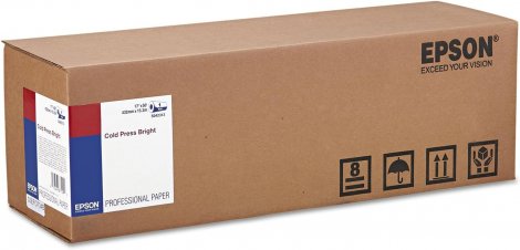 Epson S042313 | Cold Press Bright Archival Inkjet Paper (17 x 50' Roll)