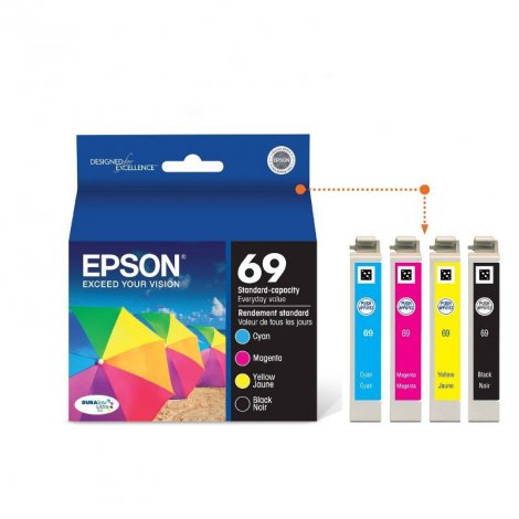 Epson T069120BCS | Cyan/Magenta/Yellow/Black Ink Cartridges