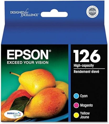 Epson T126520-S | Cyan / Magenta / Yellow Ink Cartridge
