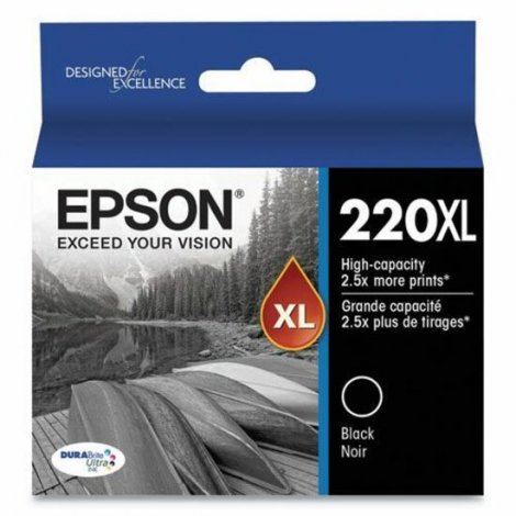 Epson T220XL120-S | DURABrite Ultra 220XL Black Original High Yield Inkjet Ink Cartridge
