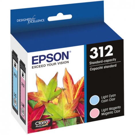 Epson T312922-S | Light Cyan / Light Magenta Ink Cartridge