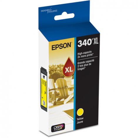 Epson T340XL420-S | 340XL Claria Photo HD Yellow Ink Cartridge for Expression Photo XP-8800