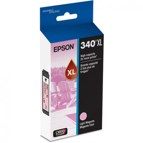 Epson T340XL620-S | 340XL Claria Photo HD Light Magenta Ink Cartridge for Expression Photo XP-8800