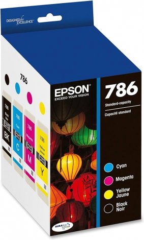 Epson T786120-BCS | Cyan/Magenta/Yellow/Black Ink Cartridges