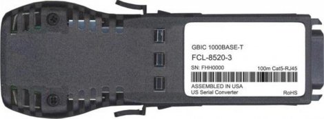 Finisar FCL-8520-3 | 1.25Gbps 1000Base-T Copper 100m RJ-45 Connector GBIC Transceiver Module