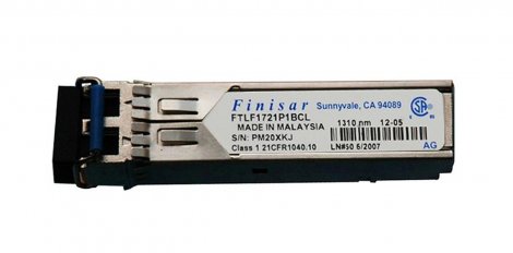 Finisar FTLF1721P1BCL | OC-48 LR-1/STM L-16 2.67Gb/s 1000Base-EX Single-Mode Fiber 1310nm 40km Duplex LC Connector SFP Transceiver Module