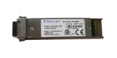 Finisar FTLX3811M338 | 10Gb/s 10GBase-DWDM 10GBase-X Single-Mode Fiber 1546.92nm 80km Duplex LC Connector XFP Transceiver Module