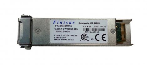 Finisar FTLX3811M358 | 10Gb/s 10GBase-DWDM 10GBase-X Single-Mode Fiber 1531.12nm 80km Duplex LC Connector XFP Transceiver Module