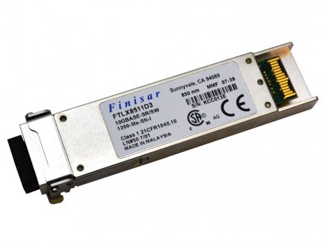Finisar FTLX8511D3/FINISAR | FTLX8511D3/ 10Gb/s 10GBase-SR Multi-Mode Fiber 850nm 300m Duplex LC Connector XFP Transceiver Module