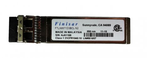 Finisar FTLX8571D3BCL-N2 | 10Gbps 10GBase-SR/SW Multi-mode Fiber 300m 850nm Duplex LC Connector Optical SFP+ Transceiver Module