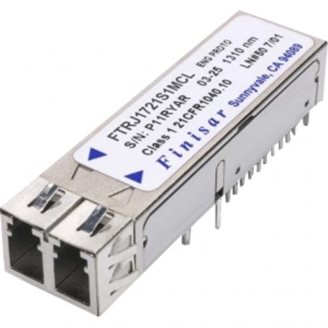 Finisar FTRJ1721S1MCL | 2.67Gbps OC-48 LR-1/STM L-16.1 Multirate Fiber Channel 1310nm SFF Transceiver Module