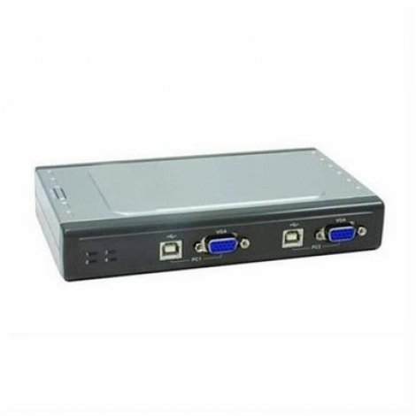 Fujitsu S26361-F2293-L411 | 4-Ports 4 x 1, x 1 4 x RJ-45 Keyboard/Mouse/Video 1U Rack-mountable KVM Switch