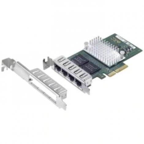 Fujitsu S26361-F3611-L501 | D2745 Quad Port 1 Gbit PCIe x4 Card 4 x Network (RJ-45) Twisted Pair Full-height Low-profile