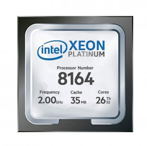 Fujitsu S26361-F4051-E164 | 2.00GHz 10.40GT/s UPI 35.75MB L3 Cache Socket LGA3647 Intel Xeon Platinum 8164 26-Core Processor