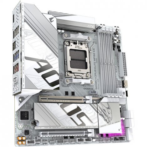 Gigabyte B850M AORUS ELITE WIFI6E ICE | Socket AM5 AMD B850 Chipset Micro ATX System Board (Motherboard)