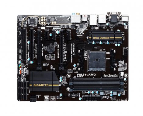Gigabyte GA-F2A88X-D3HP | Socket FM2+ AMD A88X Chipset Ultra Durable Desktop System Board (Motherboard)