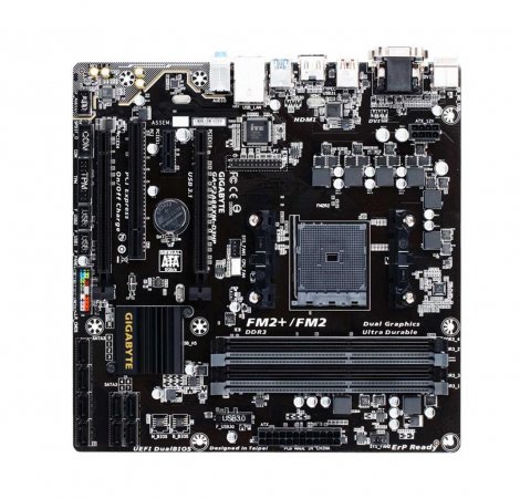 Gigabyte GA-F2A88XM-D3HP | Socket FM2+ AMD A88X Chipset Ultra Durable Desktop System Board (Motherboard)