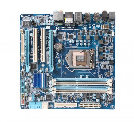 Gigabyte GA-P55M-UD2 | Socket LGA1156 Intel P55 Express Chipset Micro-ATX System Board (Motherboard)
