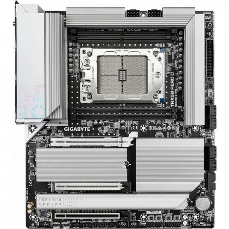 Gigabyte TRX50 AERO D | Ultra Durable Socket sTR5 AMD TRX50 Chipset Extended ATX Desktop System Board (Motherboard)