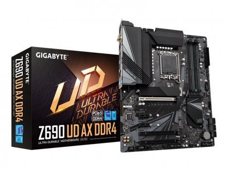 Gigabyte Z690-UD-AX-DDR4 | Z690 UD AX DDR4 Socket LGA1700 Z690 Chipset ATX USB 3.2 G1 USB 3.2 G2 USB-C G2x2 System Board (Motherboard)