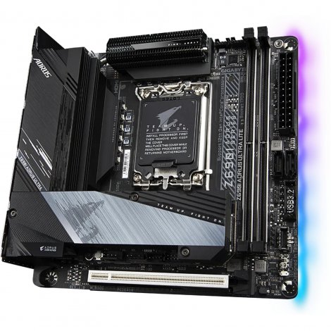 Gigabyte Z690I-AORUS-ULTRA-LITE | Z690I AORUS ULTRA LITE Socket LGA1700 Z690 Chipset Mini-ITX USB-C 3.2 G2x2 System Board