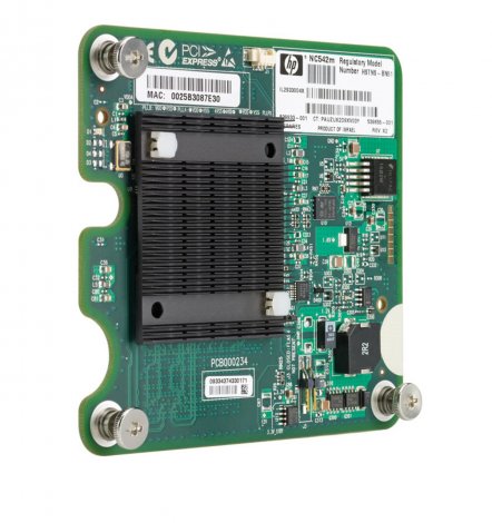 HP 539933R-001 | NC542M PCI Express 2 x Ports Flex-10 10GbE Mezzanine Gigabit Ethernet Adapter for ProLiant c-Class BladeSystem