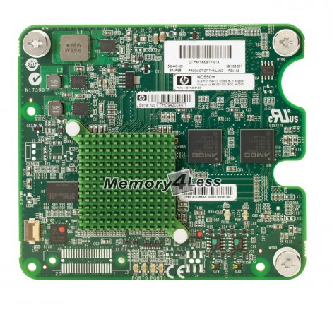 HP 581204-B21R | 2 x Ports 10Gbps 10GBase-KX4 10 Gigabit Ethernet PCI Express 2.0 x8 Mezzanine Flex-10 Server Network Adapter for c-class BladeSystem