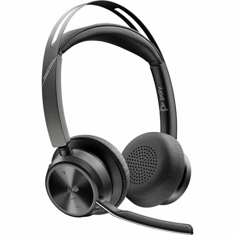 HP 9T9J4AA#AC3 | Poly Voyager Focus 2 Microsoft Teams Certified USBC-C Headset + USB-C/A Adapter