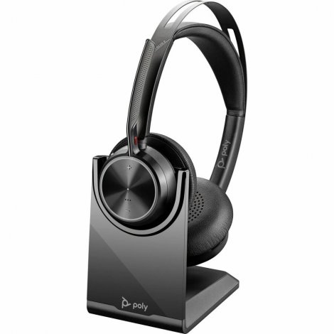 HP 9T9J9AA#AC3 | Poly Voyager Focus 2 USB-C-C Headset + USB-C/A Adapter